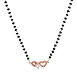 PurpleLuck Nimrit Rose Gold  Mangalsutra 925  Silver elegant and dainty traditional wear