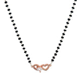 PurpleLuck Nimrit Rose Gold  Mangalsutra 925  Silver elegant and dainty traditional wear