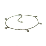 PurpleLuck Nithya 925 Silver Anklet. Star charm anklet with adjustable chain for women and girls. Ideal gift for girlfriend and wife