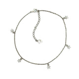 PurpleLuck Nithya 925 Silver Anklet. Star charm anklet with adjustable chain for women and girls. Ideal gift for girlfriend and wife