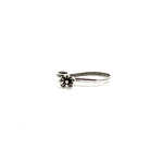 Purpleluck Bloom Oxidized Silver Nose Pin for women, everyday wear