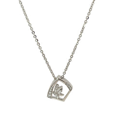 PurpleLuck Olivia 925 Silver Pendant. Simple daily wear modern gift for Women and girls