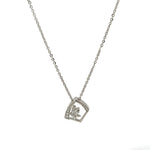 PurpleLuck Olivia 925 Silver Pendant. Simple daily wear modern gift for Women and girls