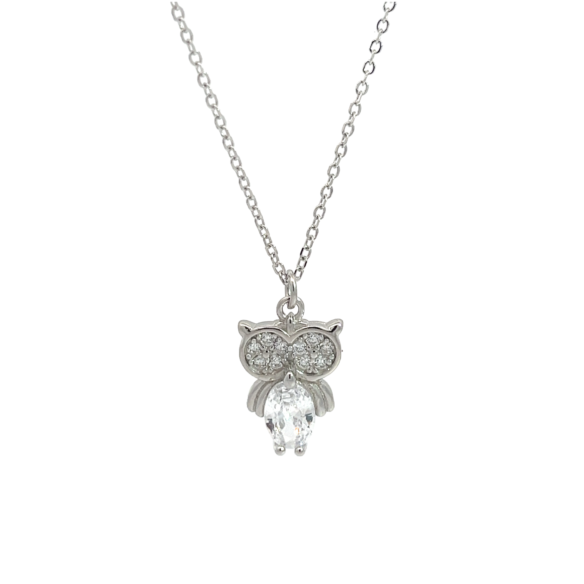 PurpleLuk Owl 925 Silver Pendant for girls and women everyday and party wear