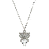 PurpleLuk Owl 925 Silver Pendant for girls and women everyday and party wear