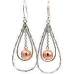 Purpleluck Teardrop 925 Silver Earrings for birthday and Valentine day gift for women and girls