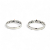 Purpleluck Paris Silver Couple Rings for Valentines Day Gift- Him and Her