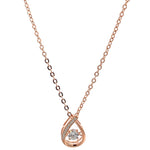 Purpleluck Teardrop 925 Silver Pendant for women and girls