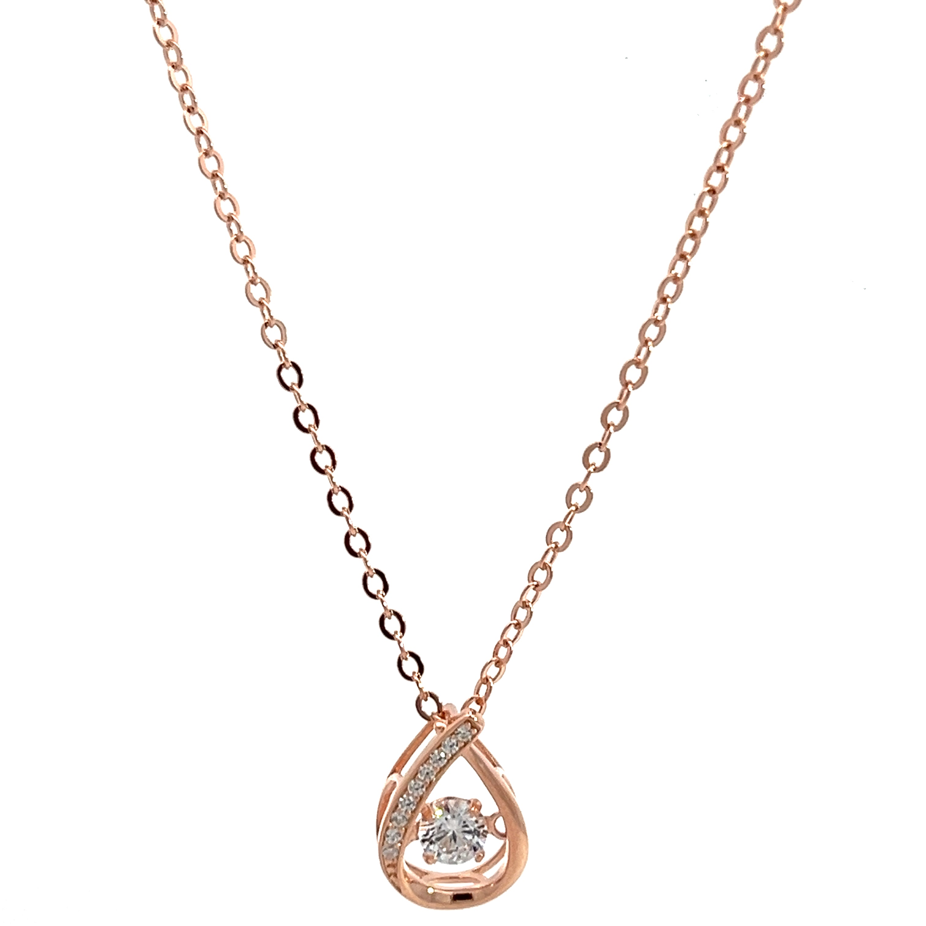 Purpleluck Teardrop 925 Silver Pendant for women and girls