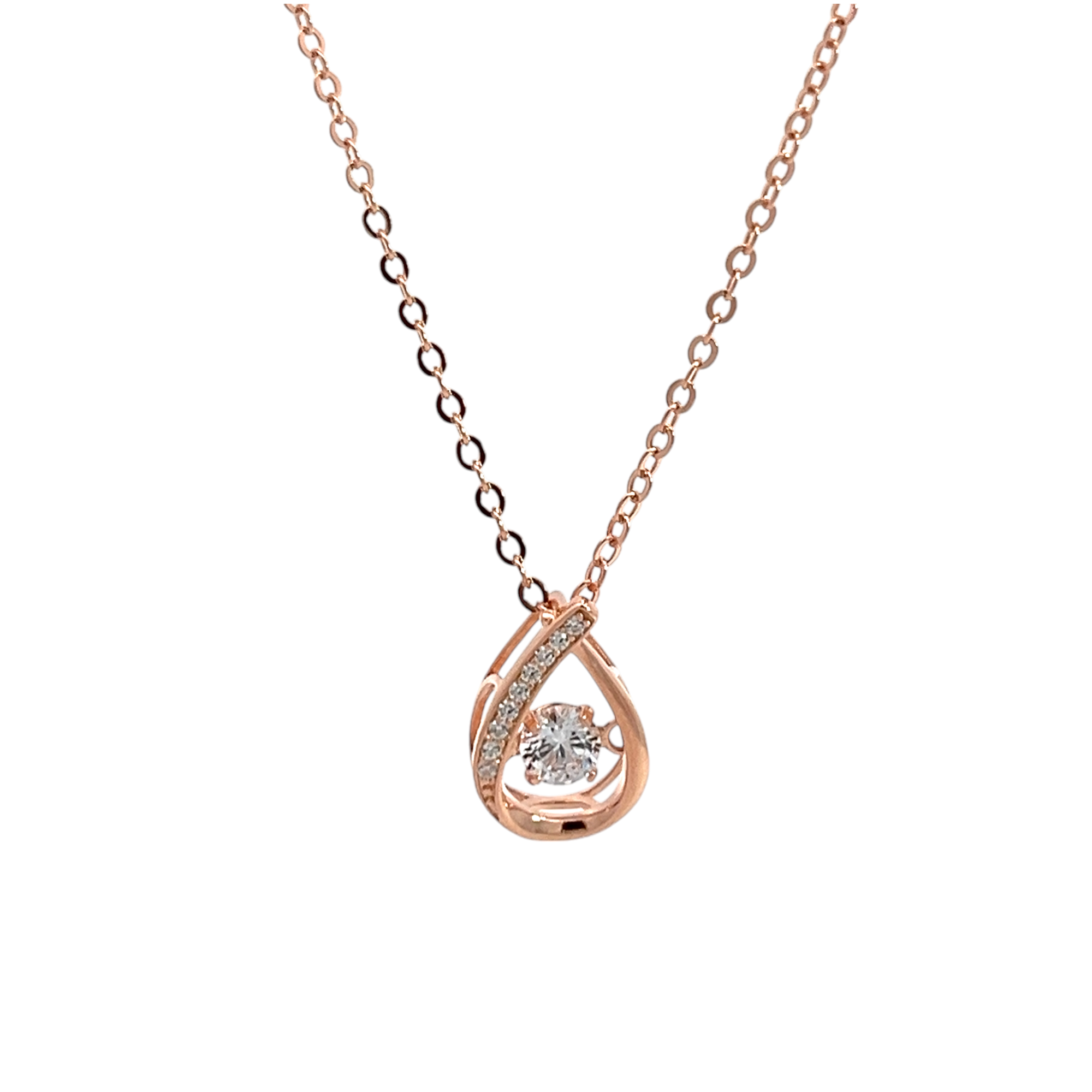 Purpleluck Teardrop 925 Silver Pendant for women and girls