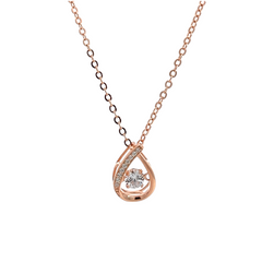 Purpleluck Teardrop 925 Silver Pendant for women and girls
