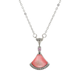 Purpleluck Pink Petal 925 Silver Pendant for women and girls daily and party wear, luxury gift