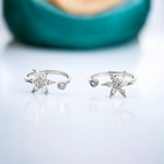 PurpleLuck Pranitha Silver Toe Ring Sterling Silver toe rings for women Traditional and Festive wear.