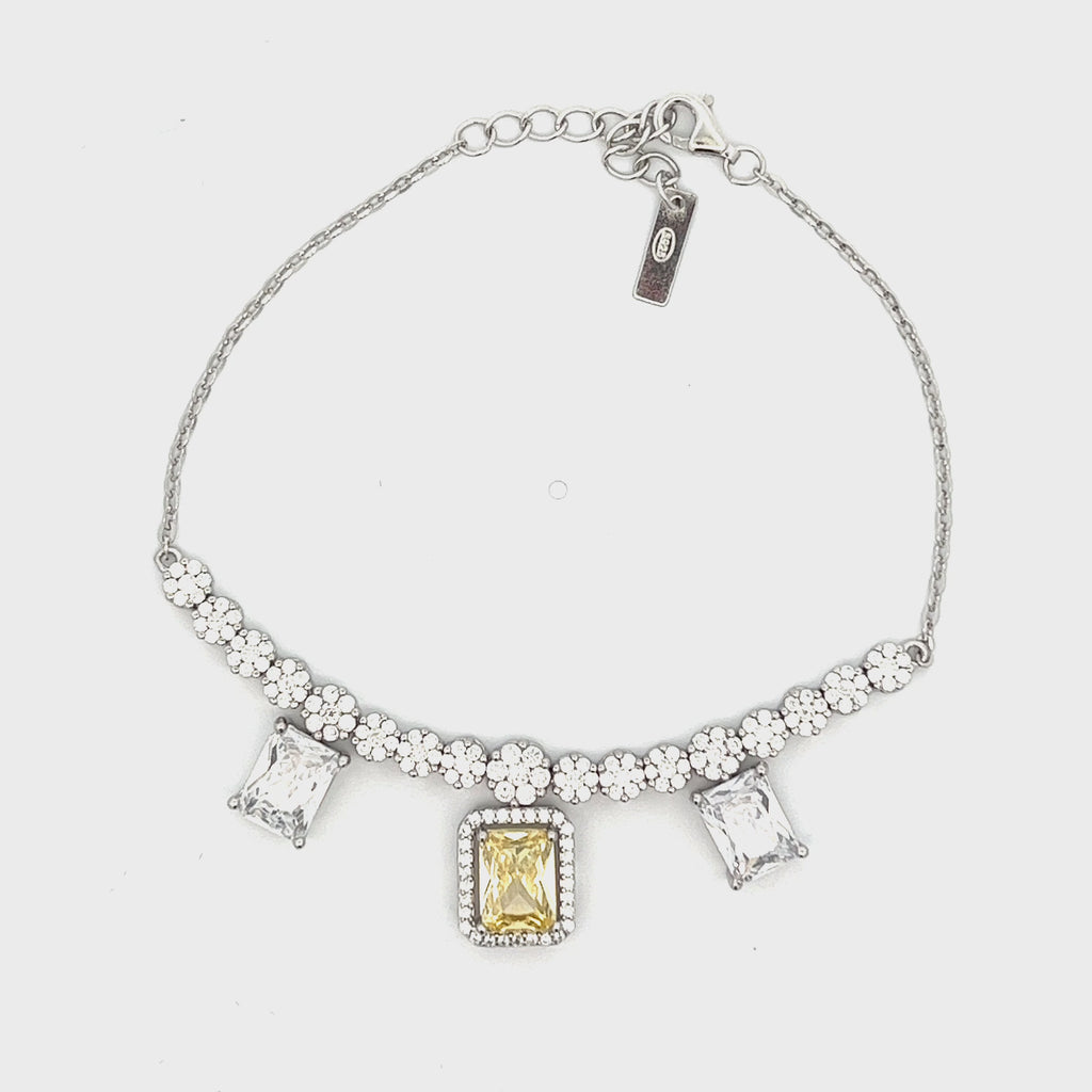 PurpleLuck In the Name of Love Silver Bracelet