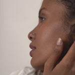 PurpleLuck Alia Oxidized Silver Nose Pin. Traditional minimal Indian Nose Jewelry