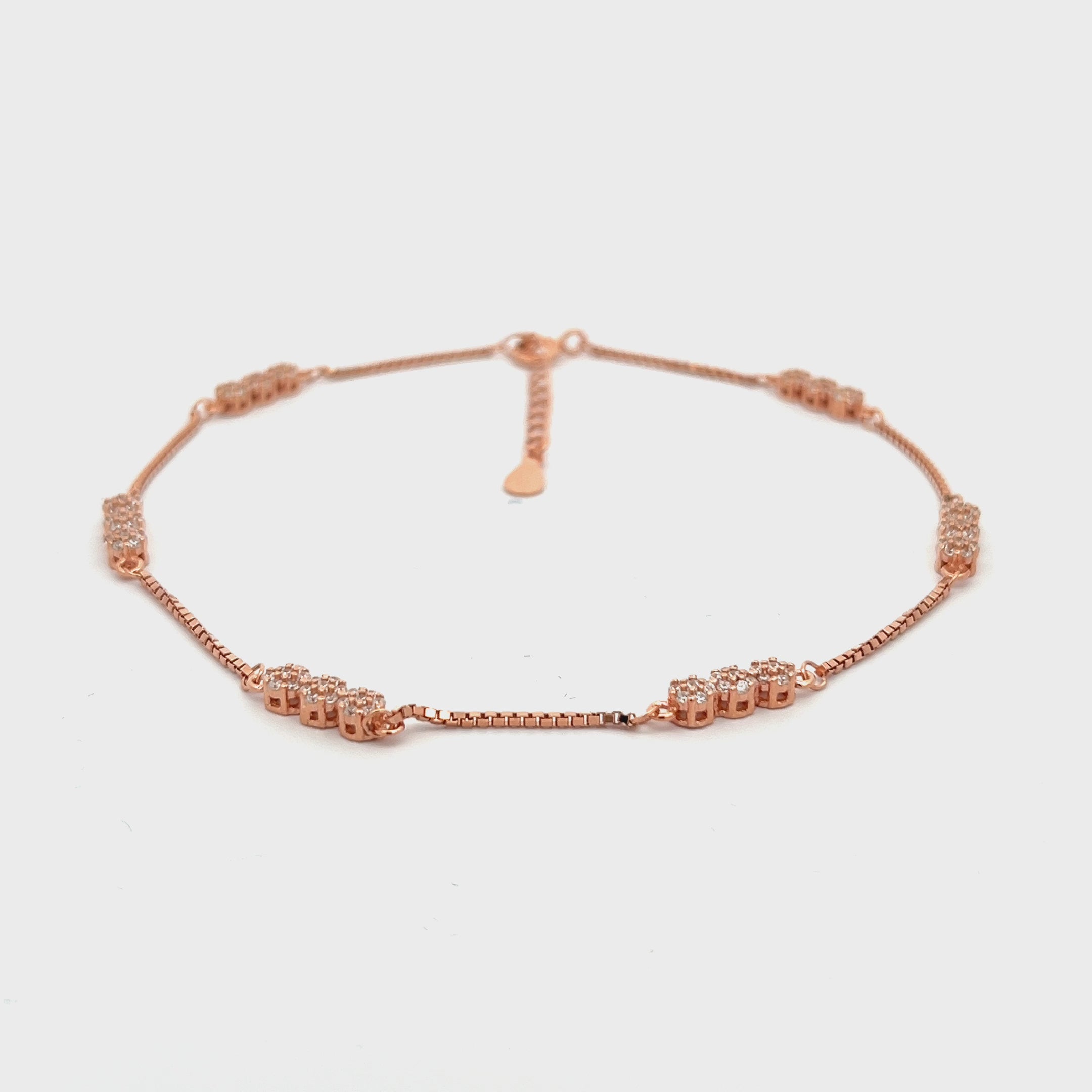 PurpleLuck Catherine Rose Gold Anklet