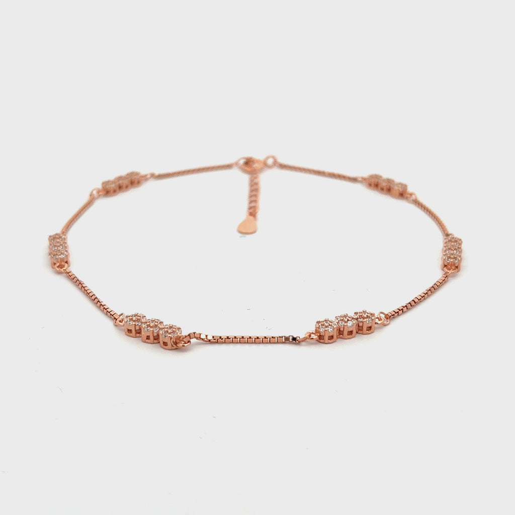 PurpleLuck Catherine Rose Gold Anklet