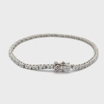 PurpleLuck Lisa Silver Tennis Bracelet. Sterling Silver Sleek and elegant bracelet for women and girls