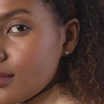 PurpleLuck Natalie Silver Earrings. Sun Shaped Zircon Studs for women and girls for daily wear