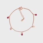 PurpleLuck Zeenat 925 Silver Bracelet In Rose Gold Plating for Women and Girls simple daily wear bracelet gift 