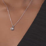 PurpleLuck Scarlett 925 Silver Pendant dainty daily wear pendant with adjustable chain for women and girls