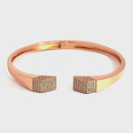 PurpleLuck Sophia 925 Silver Bracelet in rose gold plating for Women and Girls. Perfect gift for Girlfriend. Luxury Wear for Women