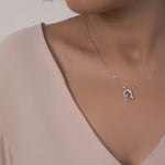 PurpleLuck Heartbeat Silver Necklace - Romantic gift for girlfriend and wife with adjustable chain. Valentine and anniversary gift