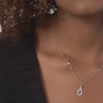 PurpleLuck Cara 925 Silver Pendant- Dainty and elegant everyday wear. Rakshabandhan, Wedding and Valentine day gift