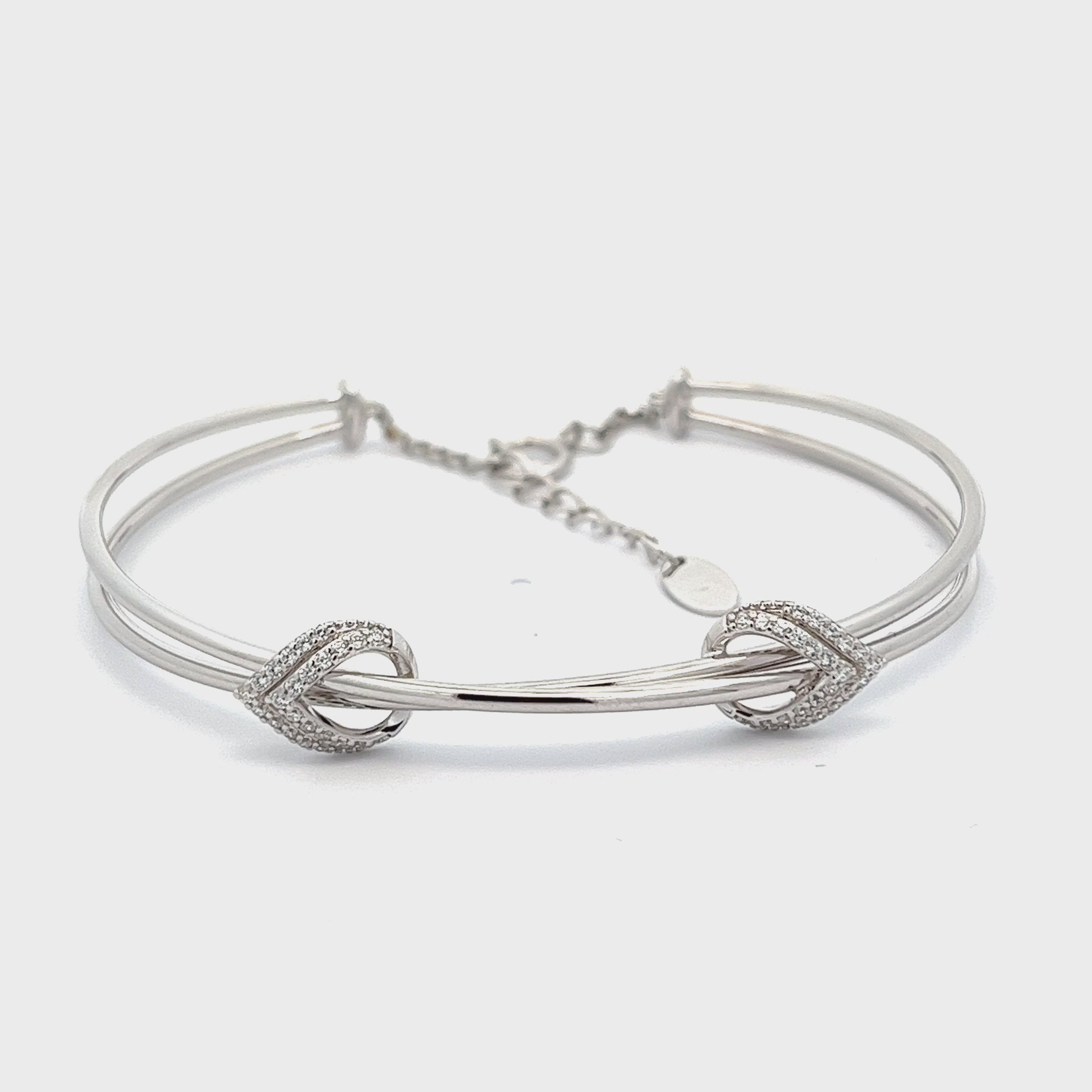 PurpleLuck Ayesha Silver Bracelet