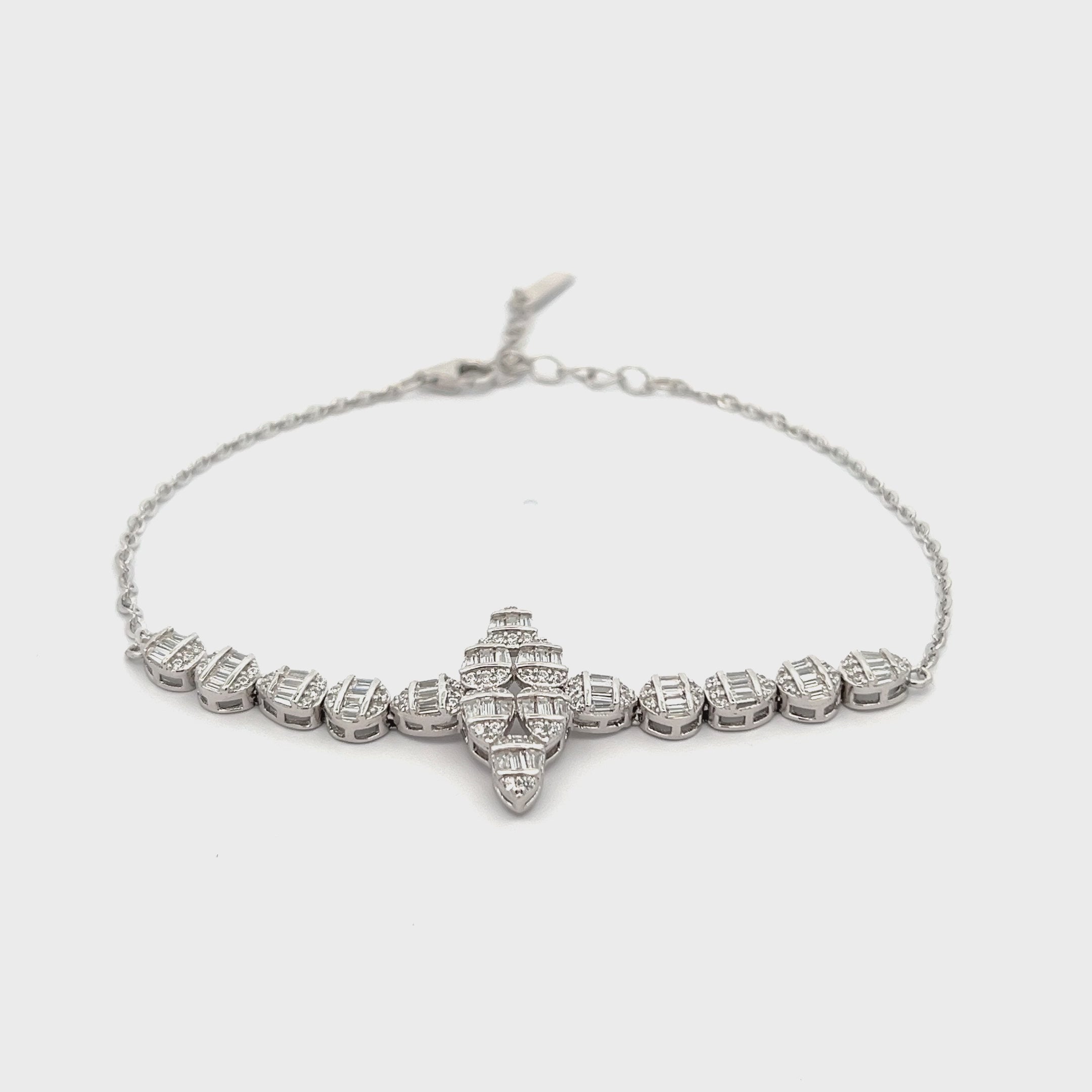 Purpleluck Isabella Silver Bracelet