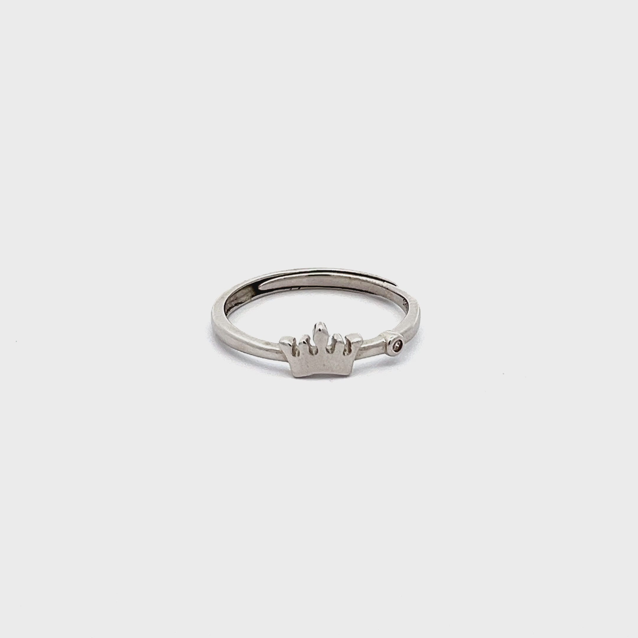 Purpleluck Angelina 925 Silver Ring. Trendy adjustable and simple daily wear ring for women and girls