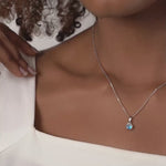 PurpleLuck Turkish Nazar Boncuk 925 Silver Pendant. Dainty simple daily wear pendant for women and girls