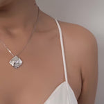 PurpleLuck Jennie 925 Silver Pendant Luxury Festive and wedding wear for women and girls
