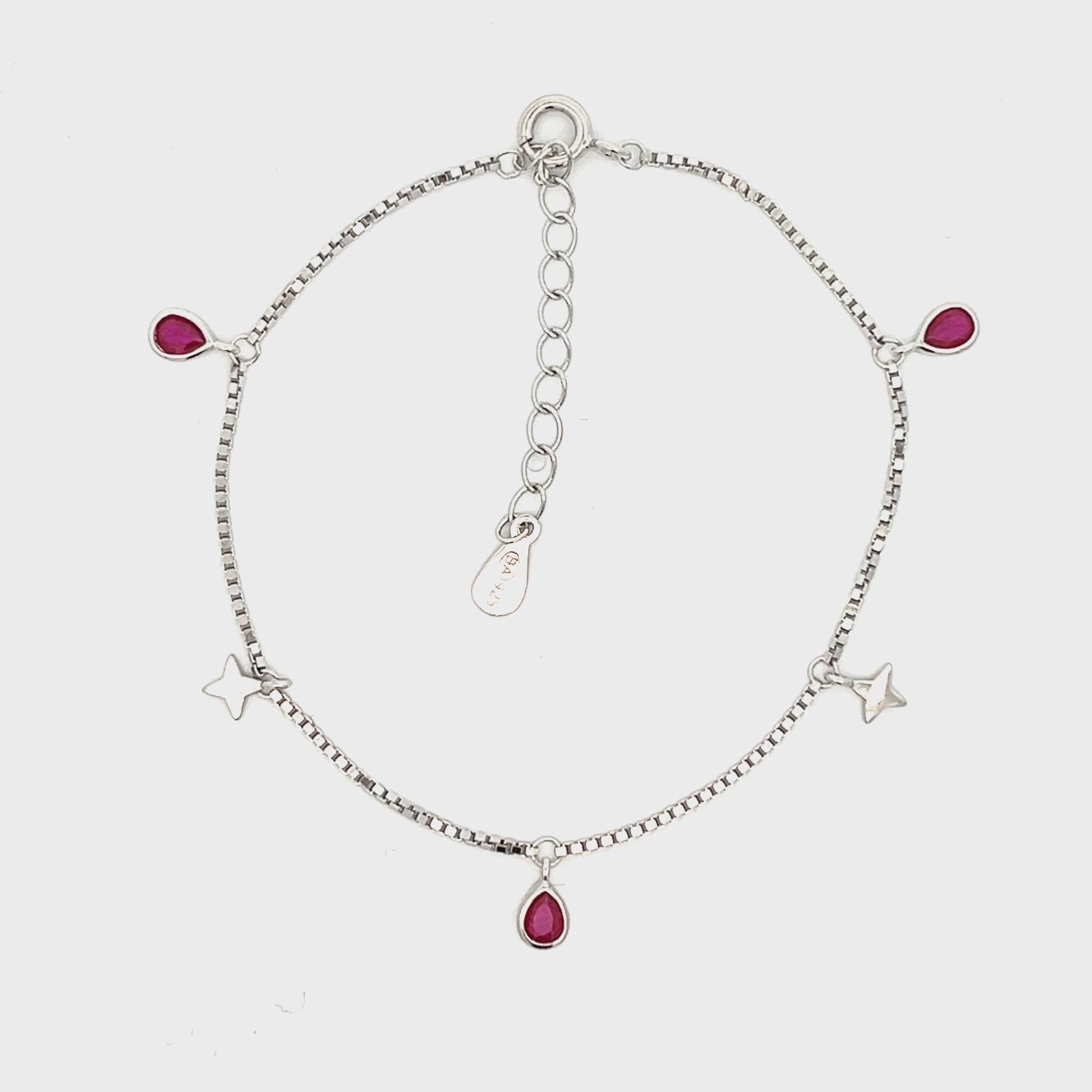 Purpleluck Zeenat Silver Bracelet