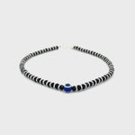 PurpleLuck Tara 925 Silver Evil Eye Anklet. Delicate anti-nazar jewellery for women daily wear
