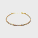 PurpleLuck Zoa Gold Italian Anklet for women and girls. Ideal gift for wedding and anniversary. 