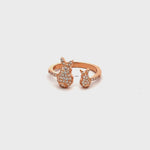  PurpleLuck Playboy Rose Gold Ring. Sterling Silver Charming and elegant ring for women and girls. Perfecting for gifting