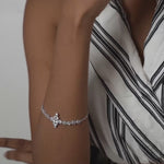 Purpleluck Isabella 925 Silver Bracelet Luxury minimal bracelet and trendy gift for girlfriend