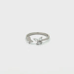 PurpleLuck Rebecca Butterfly 925 Silver Ring Trendy and chic adjustable ring in modern design for women and girls