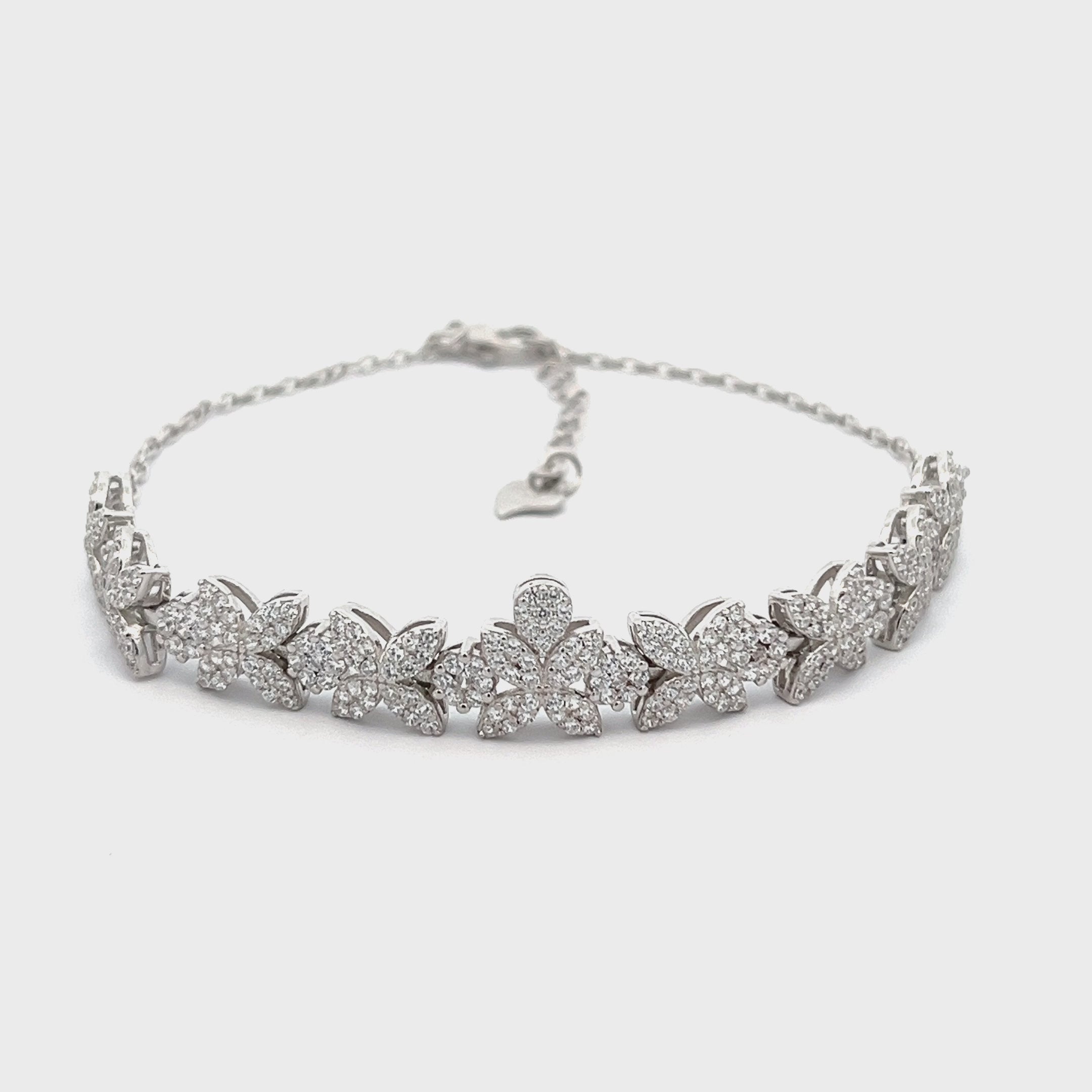 PurpleLuck Julianne Silver Bracelet