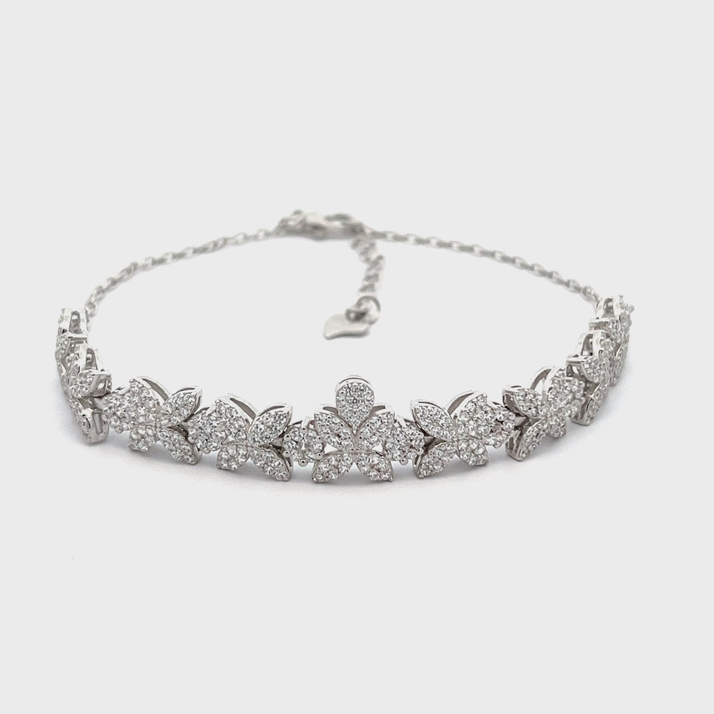 PurpleLuck Julianne Silver Bracelet