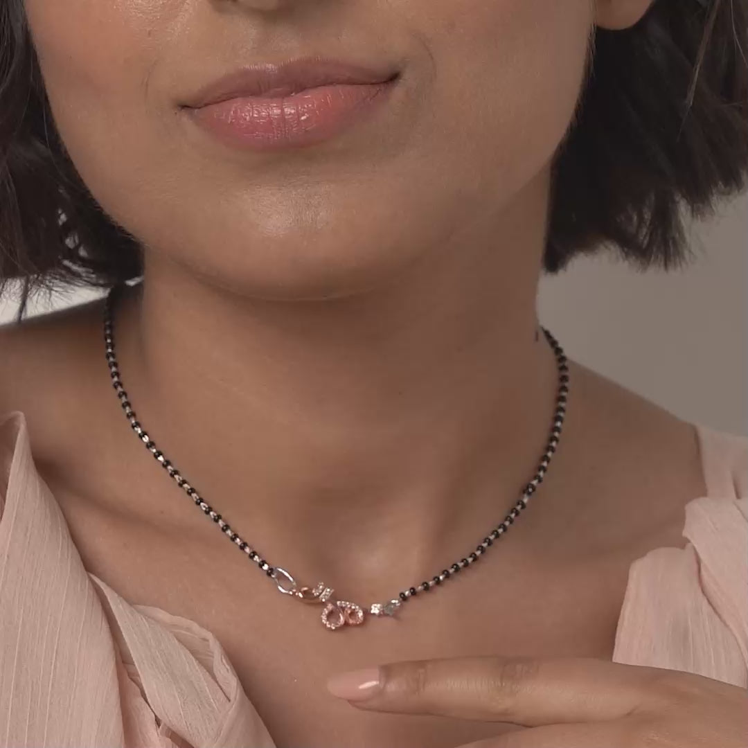 PurpleLuck Sara Rose Gold Mangalsutra