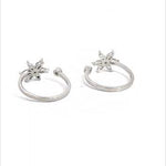 PurpleLuck Pranitha Silver Toe Ring Sterling Silver toe rings for women Traditional and Festive wear.