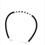 Purpleluck Night Veil 925 Silver Anklet traditional black anklet for women. Trendy and minimal anklet for daily wear