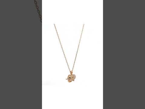 PurpleLuck - Charming Rose Gold Elephant  Pendant