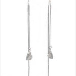 PurpleLuck Candice 925 Silver Thread Earrings for Birthday and Valentine Day gift for Girlfriend and Wife. Charm and elegant design