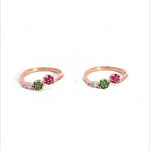 PurpleLuck Raveena Rose Gold Toe Rings Trendy minimal daily wear jewellery 