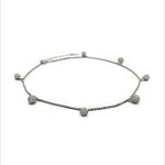 PurpleLuck Genelia Silver Anklet. Sterling Silver trendy and modern ankle jewellery for women and girls. Festive wear adjustable anklet