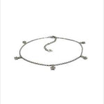 PurpleLuck Nithya 925 Silver Anklet. Star charm anklet with adjustable chain for women and girls. Ideal gift for girlfriend and wife
