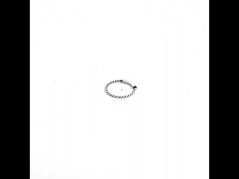 PurpleLuck Rakul Oxidized Silver Nose Pin for women and girls daily wear simple design in 925 Silver 